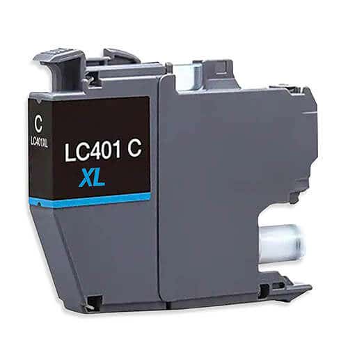 Compatible Brother LC401XLC High Yield Cyan Ink Cartridge